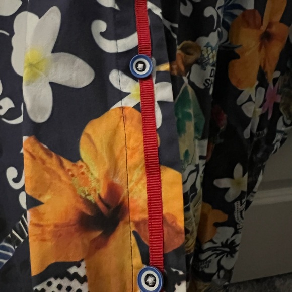 Bugatchi Cool Hawaiian Vacation Button Down Shirt XXL - Picture 3 of 5